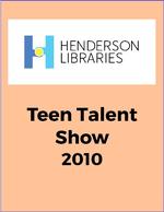 Henderson Libraries' 5th Annual Teen Talent Show, High School, Sean Taua sings "Good Morning Baltimore", 2010