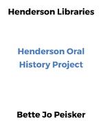 Oral History of Bette Jo Peisker, January 30, 2014