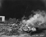 Photograph of the fire that consumed the Basic Magnesium, Inc. administration offices