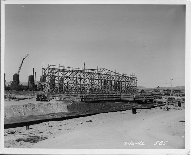 Photograph of cell unit 1 under construction
