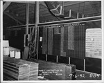 Photograph of an employee shift schedule at Basic Magnesium, Inc.