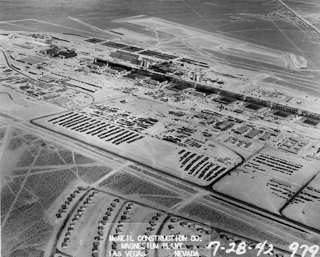 Aerial photograph of the Basic Magnesium, Inc. plant