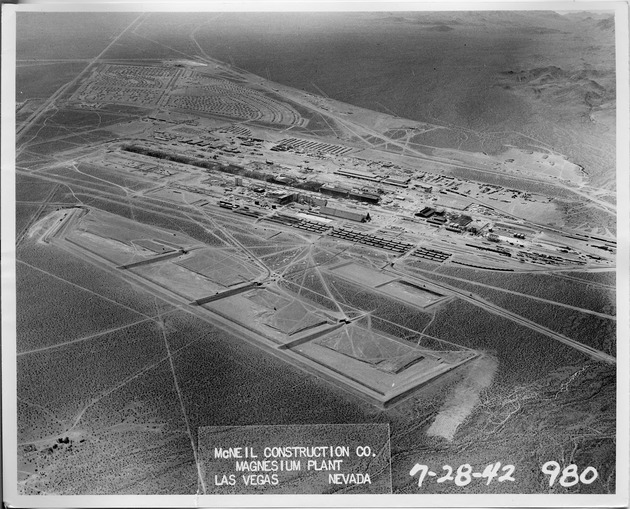 Aerial photograph of the Basic Magnesium, Inc. plant