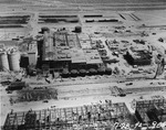 Aerial photograph of preparation plant buildings under construction
