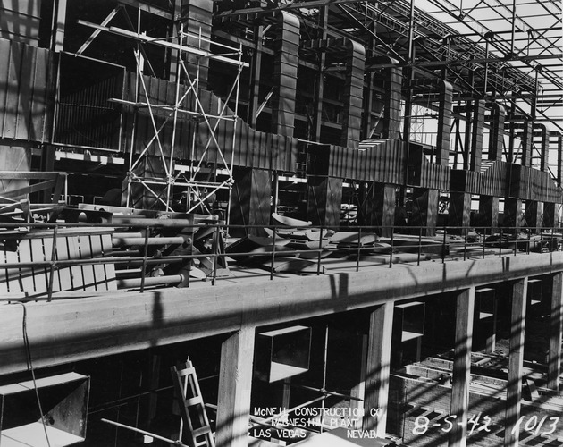 Photograph of a tunnel kiln ventilation at Basic Magnesium, Inc.