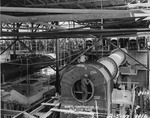 Photograph of the rotary kiln building under construction at Basic Magnesium, Inc.