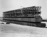 Photograph of cooling tower construction at Basic Magnesium, Inc.