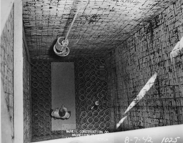 Photograph of a wash tower at Basic Magnesium, Inc.