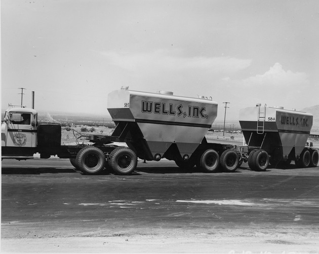 Photograph of a Wells truck at Basic Magnesium, Inc.