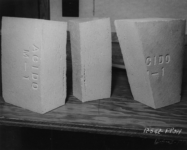 Photograph of bricks at Basic Magnesium, Inc.