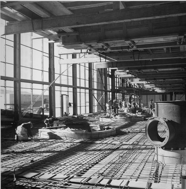 Photograph of the chlorination building construction at Basic Magnesium, Inc.