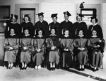 Photograph of the Basic High School's first graduating class