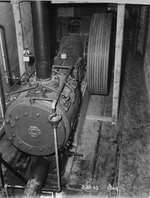 Photograph of a machine shop compressor at Basic Magnesium, Inc.