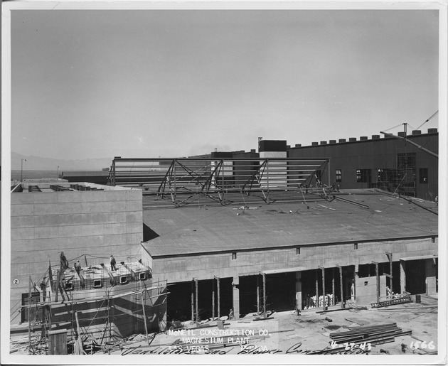 Photograph of ventilation construction at Basic Magnesium, Inc.