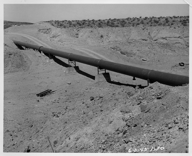 Photograph of a pipeline at Basic Magnesium, Inc.