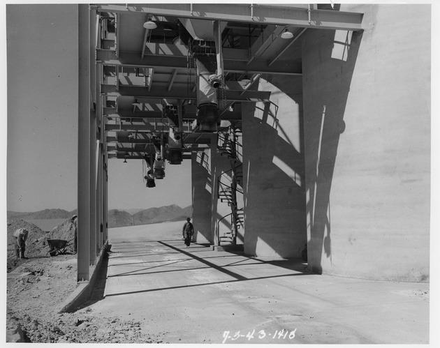 Photograph of silos at Basic Magnesium, Inc.