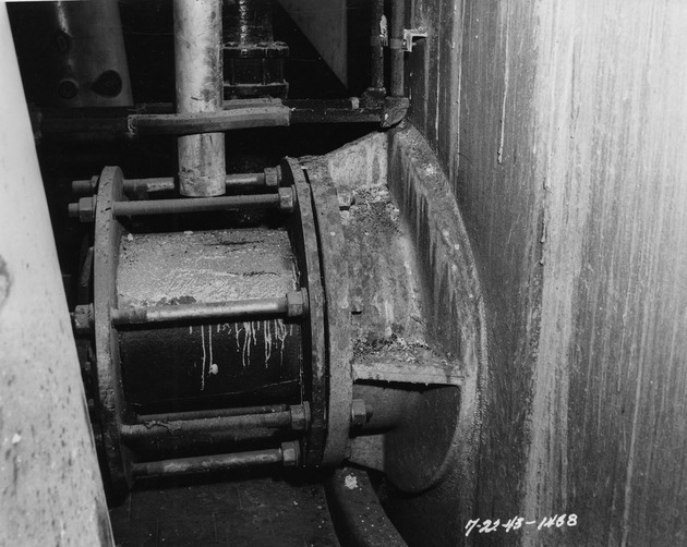 Photograph of a chlorinator electrode at Basic Magnesium, Inc.