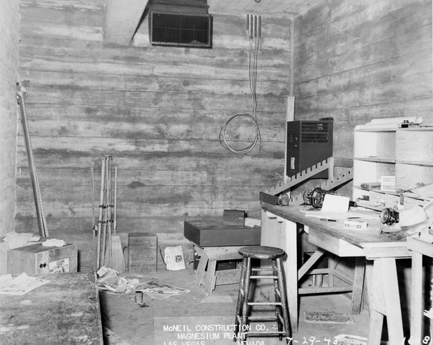 Photograph of an instrument repair shop at Basic Magnesium, Inc.