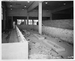 Photograph of a cafeteria under construction at Basic Magnesium, Inc.