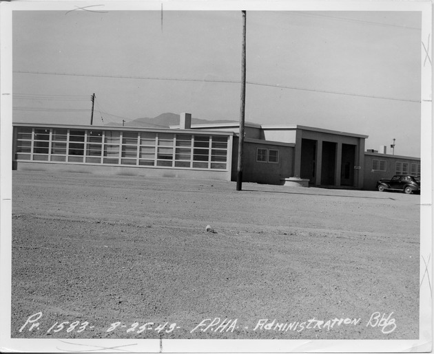 Photograph of the F.P.H.A. administration building near Basic Magnesium, Inc.