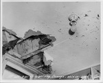 Photograph of lightning damage in a home at the Basic Magnesium, Inc. townsite