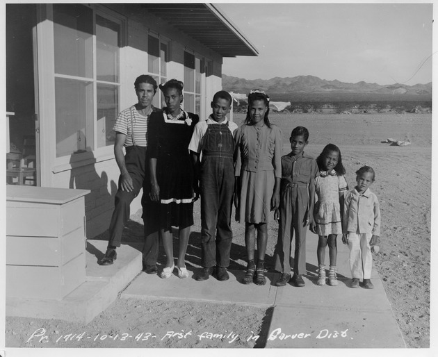 Photograph of the first family in Carver Park