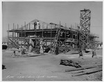 Photograph of a Catholic church under construction at the Basic Magnesium, Inc. townsite
