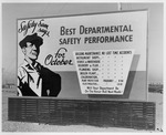 Photograph of a safety performance sign at Basic Magnesium, Inc.
