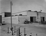 Photograph of the structural and machine shop building at Basic Magnesium, Inc.