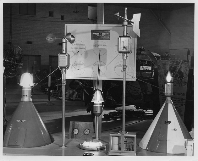 Photograph of the Aviada exhibition at Basic Magnesium, Inc., lights
