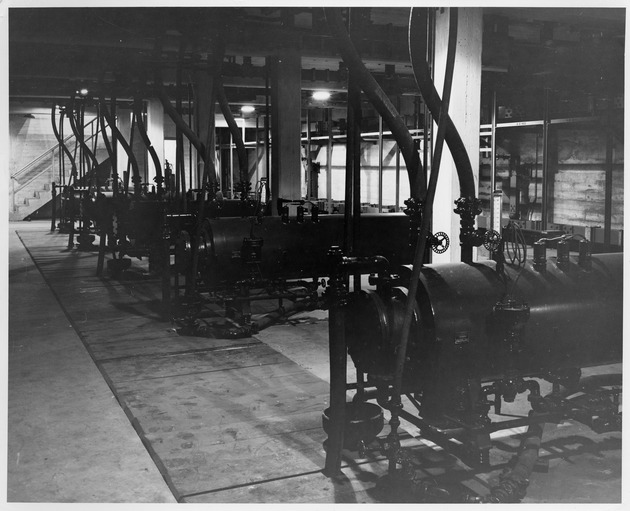 Photograph of heat exchangers at Basic Magnesium, Inc.