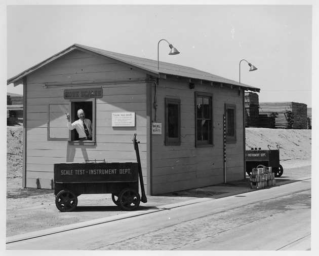 Photograph of a scale house at Basic Magnesium, Inc.