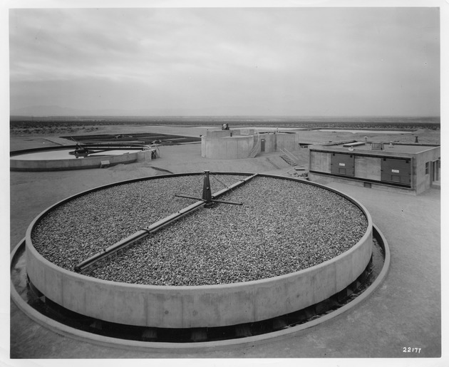 Photograph of a sewage treatment plant at Basic Magnesium, Inc.