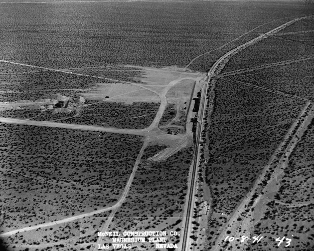 Aerial photograph of the Basic Magnesium, Inc. plant site