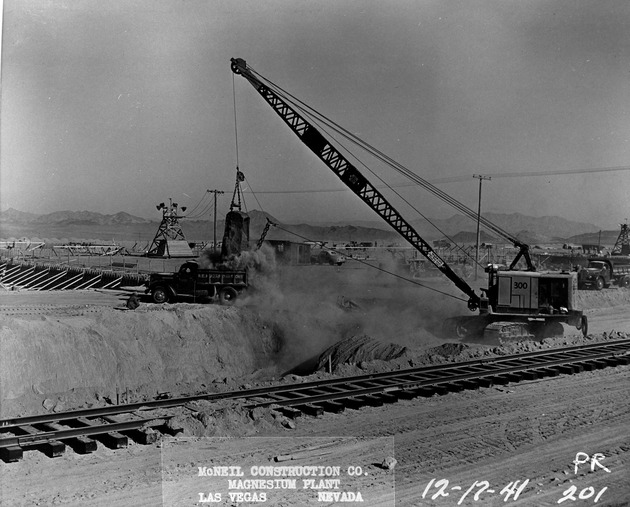 Photograph of electrical distribution tunnel at Basic Magnesium, Inc.