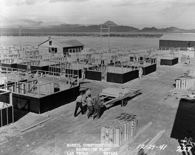 Photograph of housing under construction at Basic Magnesium, Inc.