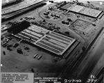 Aerial photograph of the cell buildings under construction at Basic Magnesium, Inc.