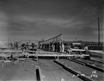 Photograph of the Basic Magnesium, Inc. administration building undergoing reconstruction