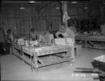 Photograph of a brick grinding shop
