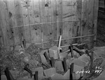 Photograph of damaged bricks at Basic Magnesium, Inc.