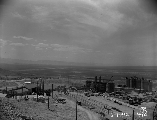 Photograph of the Basic Magnesium, Inc. plant under construction in Gabbs Valley
