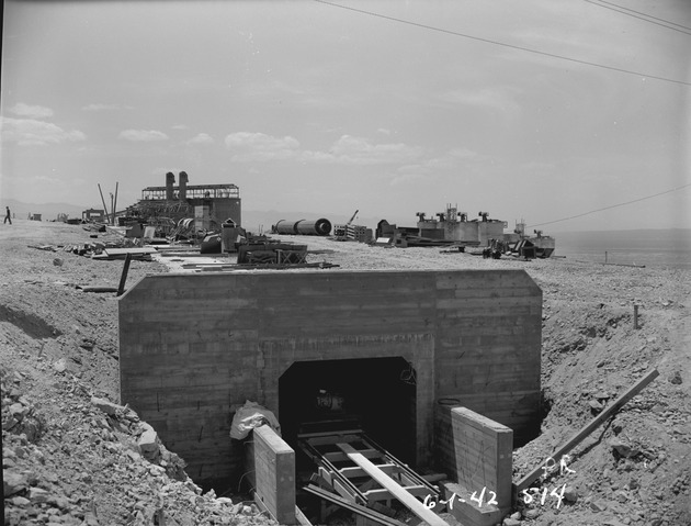 Photograph of a mining tunnel at Basic Magnesium, Inc.
