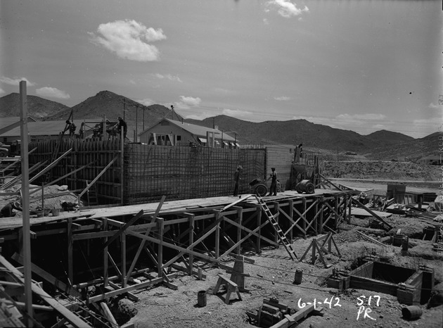 Photograph of the Basic Magnesium, Inc. plant under construction in Gabbs Valley