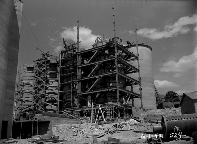 Photograph of the Basic Magnesium, Inc. plant under construction in Gabbs Valley