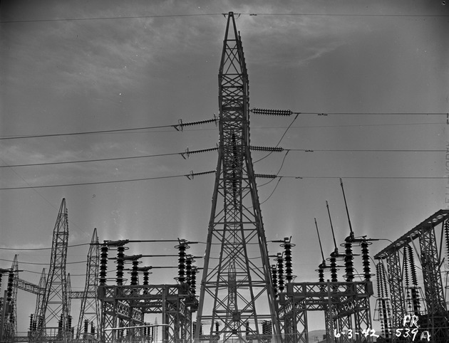 Photograph of a substation at Basic Magnesium, Inc.