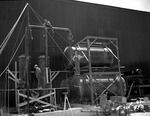Photograph of coke towers and acid tanks at Basic Magnesium, Inc.