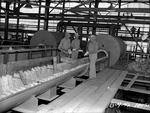 Photograph of rotary kiln construction at Basic Magnesium, Inc.