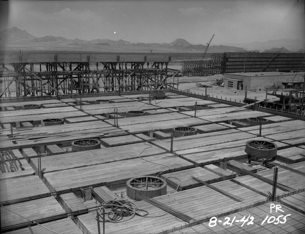 Photograph of pellet storage at Basic Magnesium, Inc.