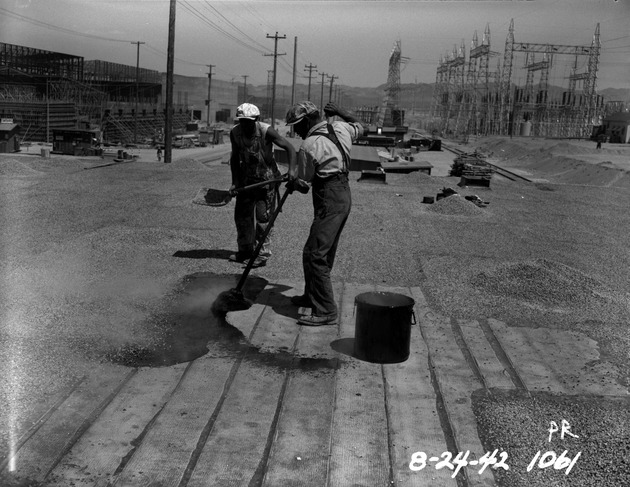 Photograph of roof installation