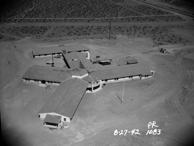 Aerial photograph of the hospital at Basic Magnesium, Inc.